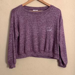 Ivory Ella Crop Sweatshirt